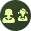 Two user icons: an adult and a child, representing a parent and child. - aamod villa  holiday home